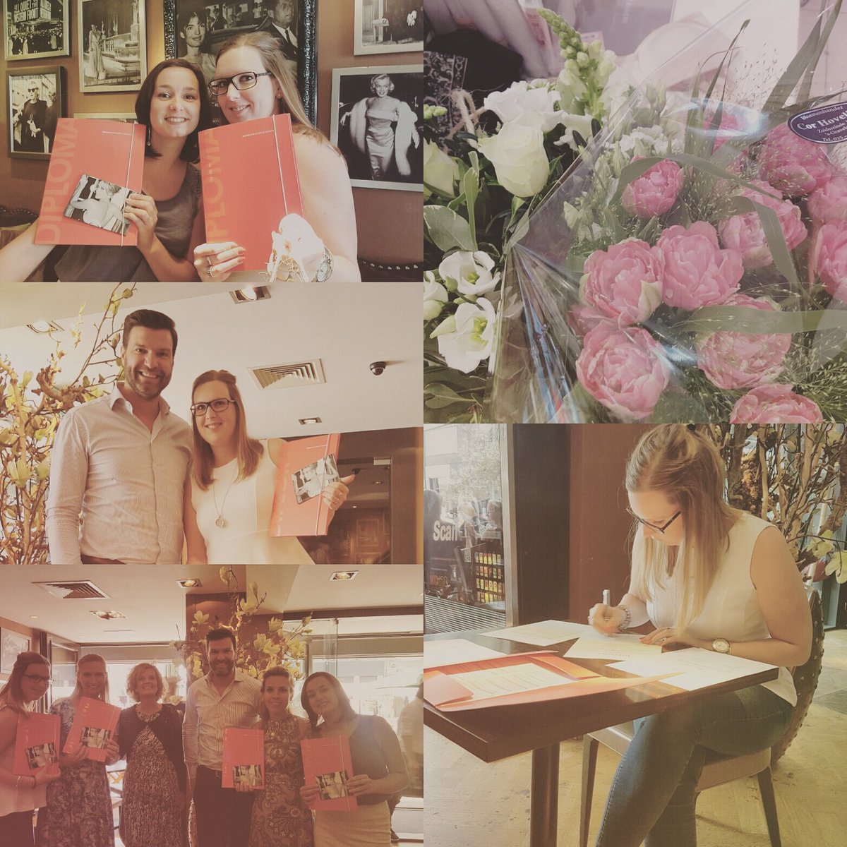 Diploma gehaald! Dankjewel Natasa voor de mooie bloemen! <a href="/natasa_HKM/">Natasa Dordevic</a>  #HKMacademy