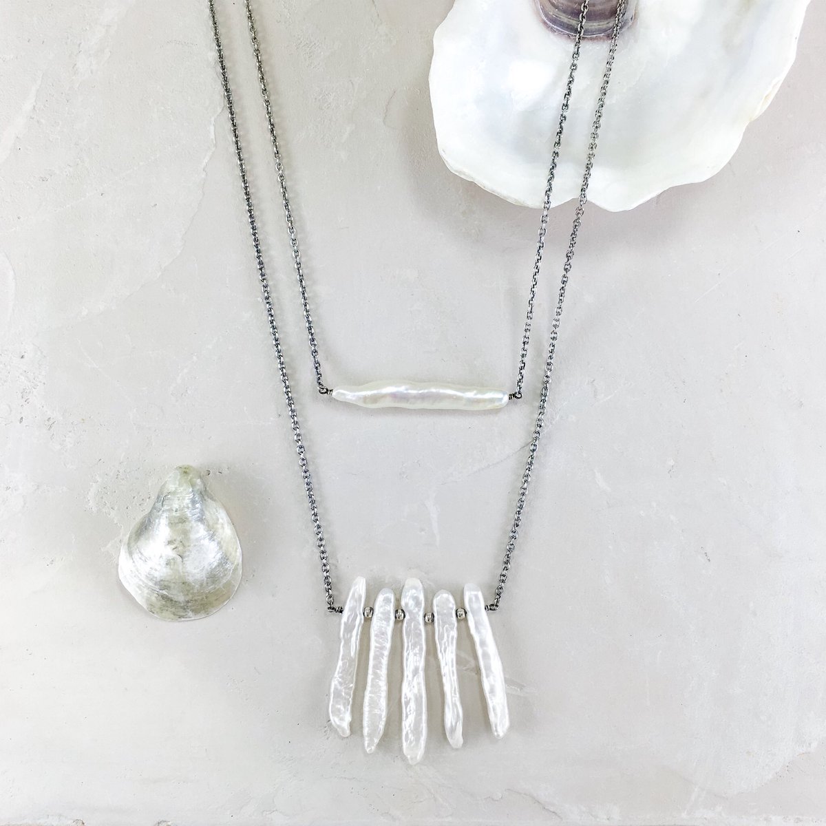 SilverPenniesJ's tweet photo. Summer White
#Pearl #June #Birthstone #bohojewelry #handcraftedjewelry #Morgantown #WV #Biwapearl #Layers #necklace https://t.co/x0zanF2GjD