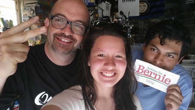 italy4bern's tweet photo. #FeelTheBern https://t.co/y5xEVluhOd