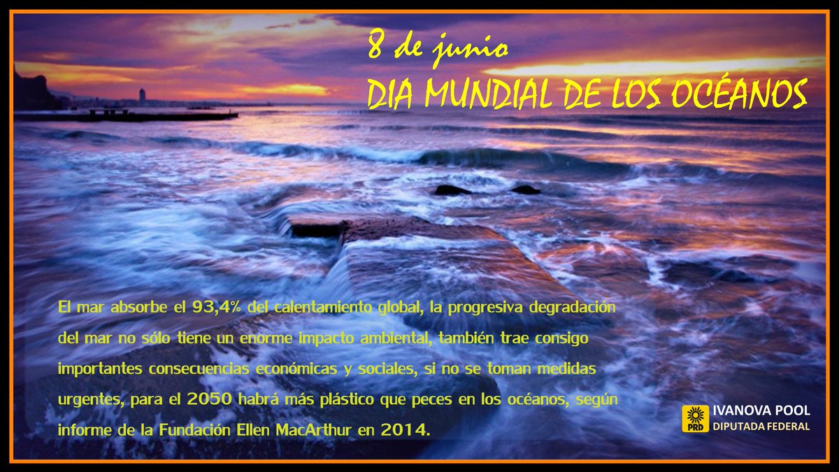 Prensa_Ivanova's tweet photo. #DiaMundialDeLosOceanos cuidemos de nuestros mares, fomentemos la cultura del respeto por el ambiente: @ivanova_pool https://t.co/IKCBFGqcIT