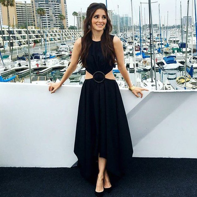 #ShiriAppleby wears our Coco CutOut Dress on her #UnrealTV Press Tour #KempItGal