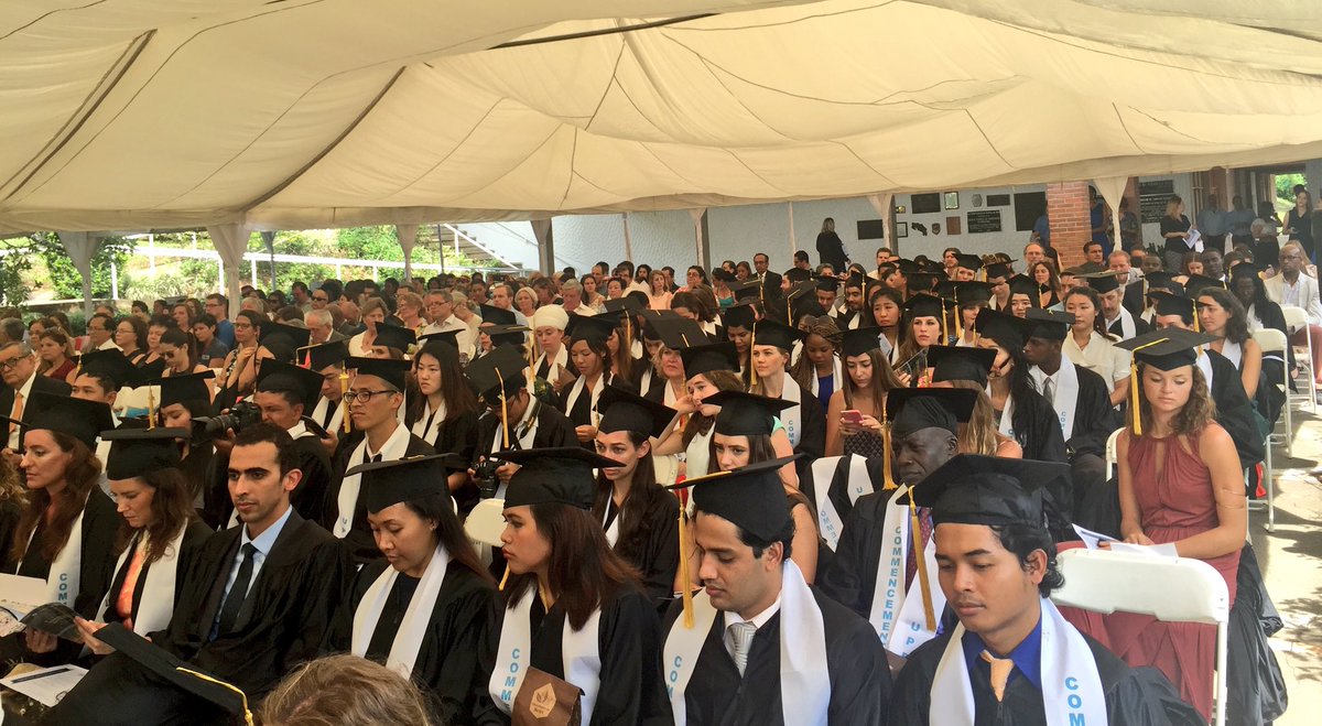 UPEACE's tweet photo. Today 118 students from 41 countries participating at the Commencement ceremony. #UPEACE2016 https://t.co/gkqVjCaDH8