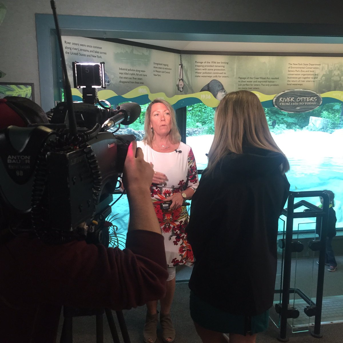 SenecaParkZoo's tweet photo. Talking #OneCubicFoot #Madagascar with @WHEC_ACiavarri watch the news tonight! https://t.co/nEzbUmRWdG