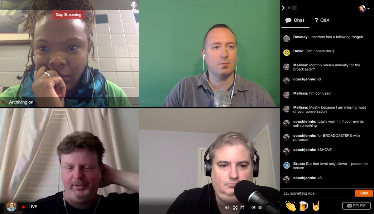 BeMoreLLC's tweet image. Livestreaming #WebJam #TeamWork makes the dream work