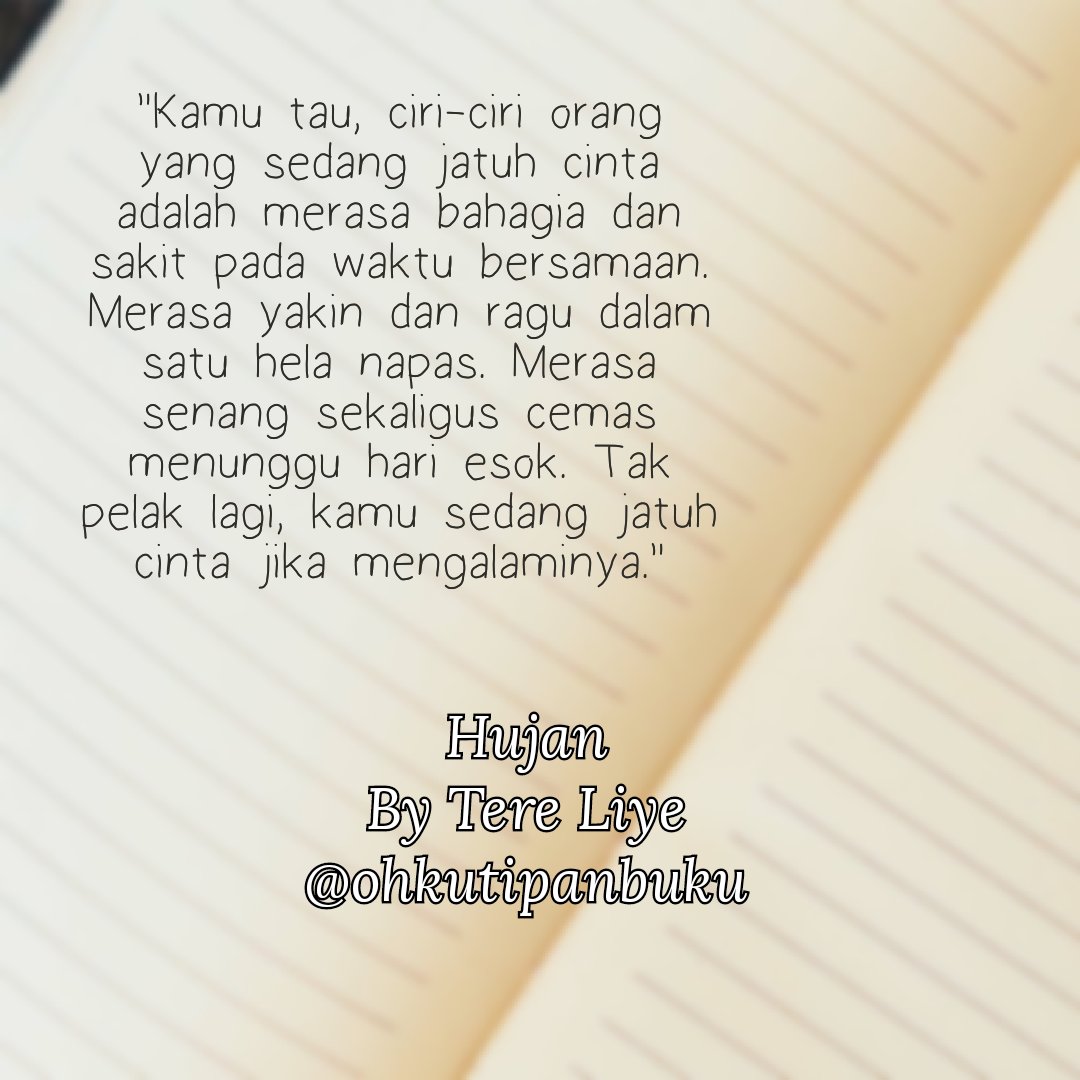 cumannanya's tweet image. "Kamu tau, ciri-ciri orang yang sedang jatuh cinta adalah merasa bahagia dan sakit pada waktu bersamaan."-Hujan