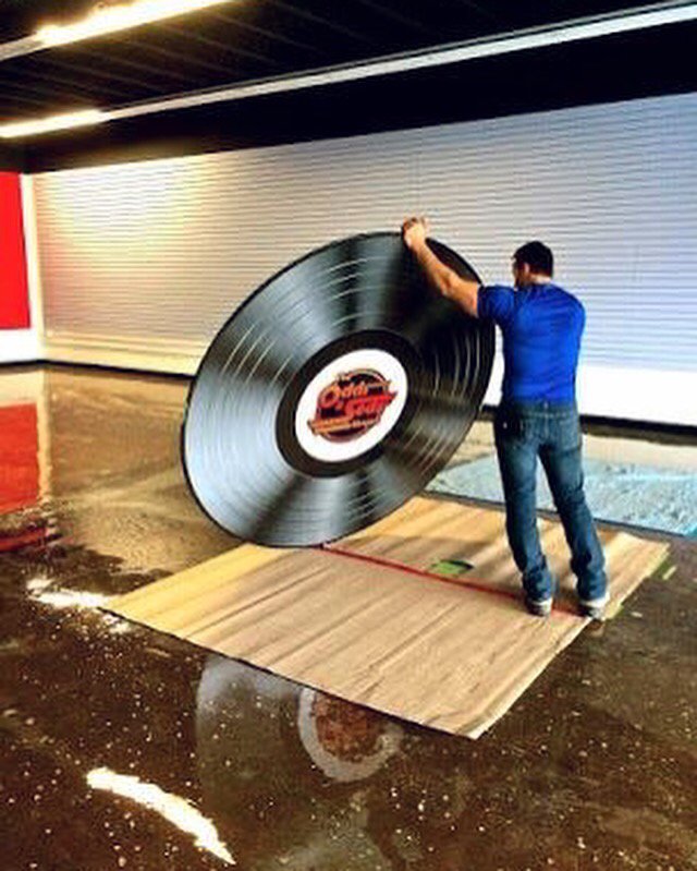 The Largest Record in the World we designed for @oddsandsodsshoppe #design #projectmanagement #commercialrealestate