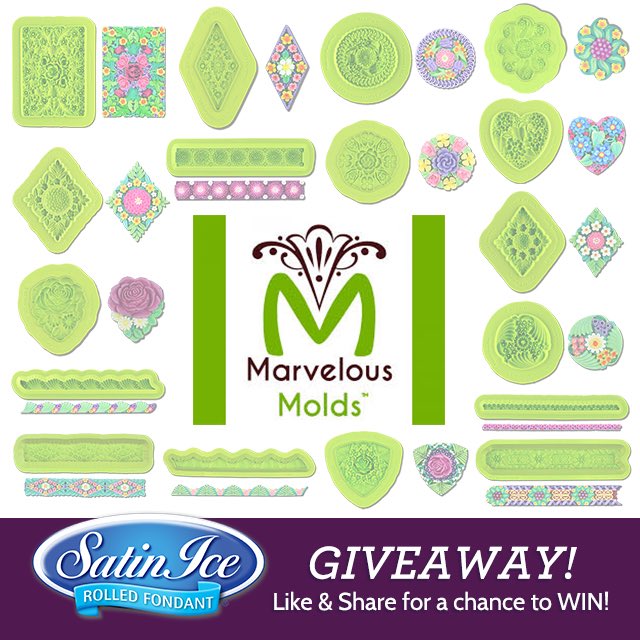 #WinItWednesday with <a href="/MarvelousMolds/">Marvelous Molds</a>! 
LIKE &amp; SHARE this post on the <a href="/SatinIce/">Satin Ice</a> Facebook page for a chance to WIN!