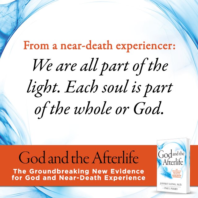 From an #NDE: “We are all part of the light. Each soul is part of the whole or #God.” bit.ly/1sefKCl