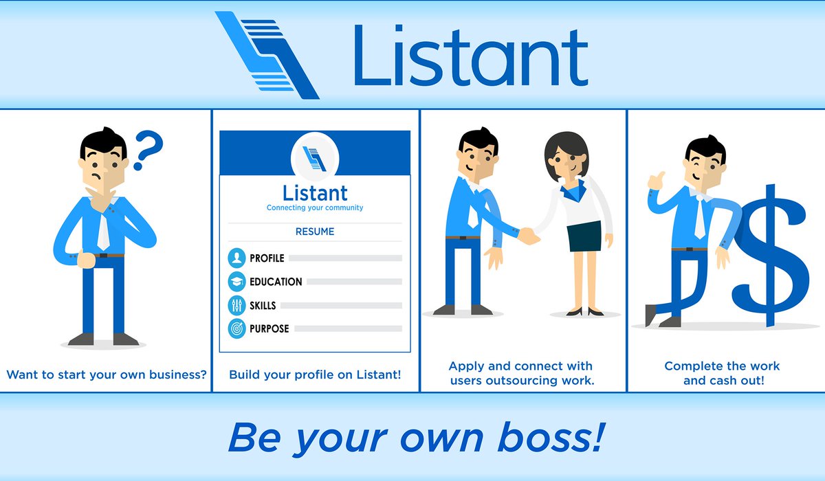 ListantLocal's tweet image. Want to be Your own boss? Stop wasting time and get started today! buff.ly/1UxDkjq