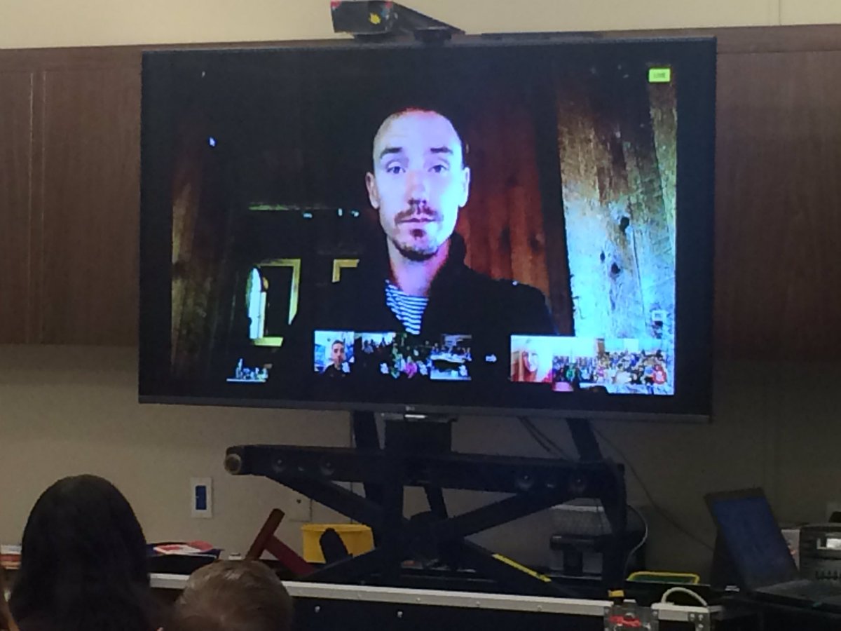 KLO gr7s VFT Exploring Oceans with Rob Stewart #Sharkwater <a href="/KevinKaardal/">Kevin Kaardal</a> @MoyraBaxter <a href="/BCBlended/">BC Blended Learning</a> @jonrever