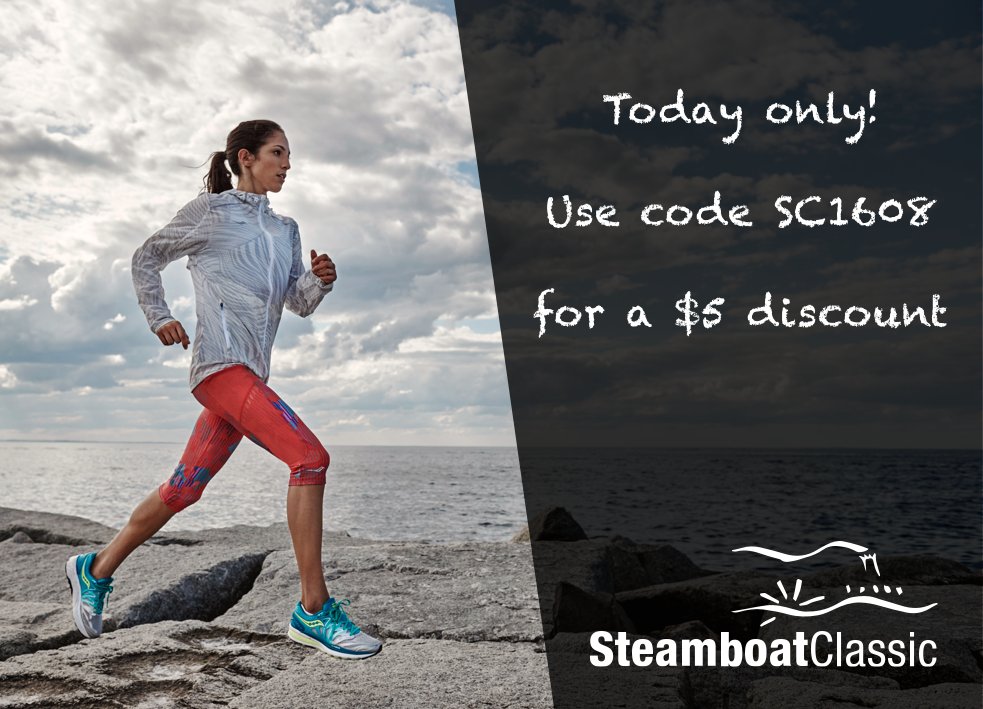 SteamboatPeoria's tweet image. Today only -- use code SC1608 for $5 off!  Register at SteamboatClassic.org or @runningcentral  #SteamboatClassic