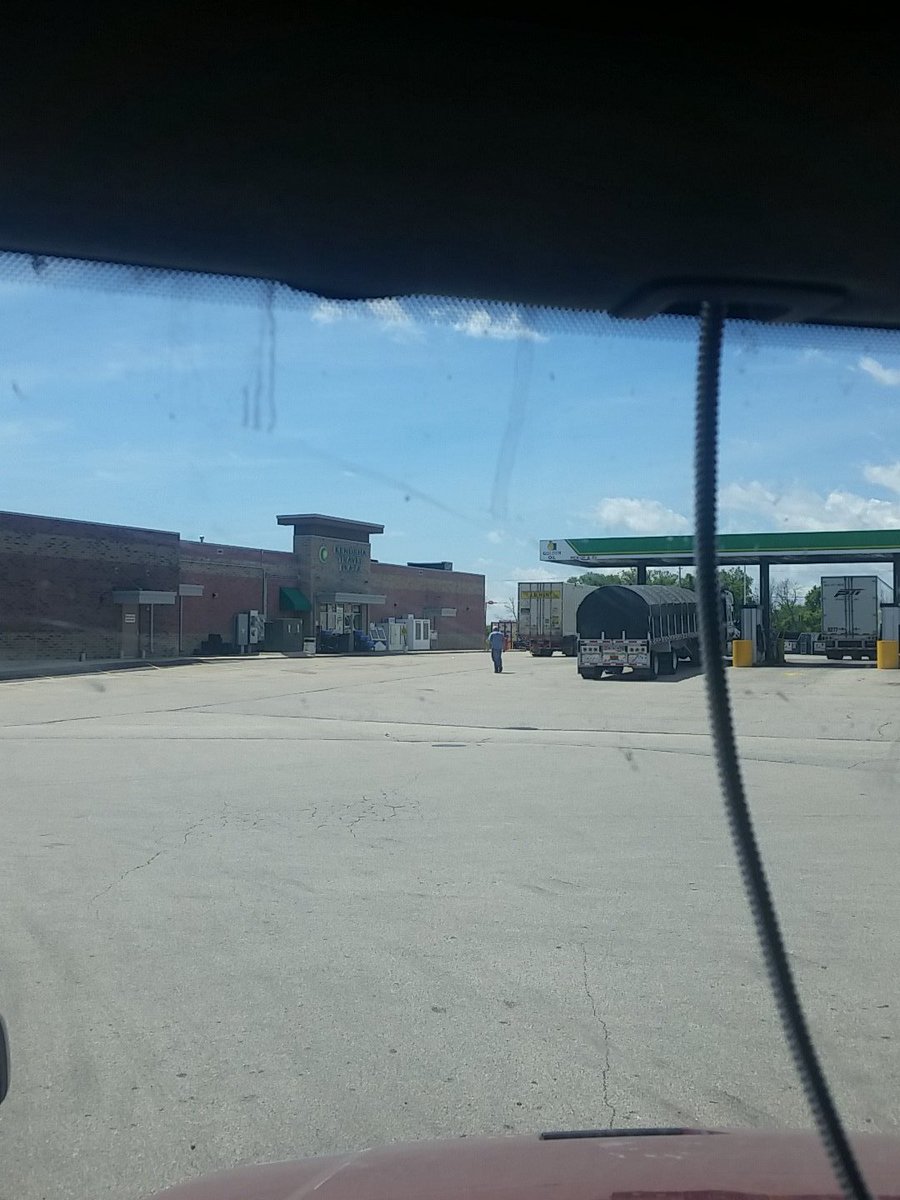 Sitting in Kenosha WI wait on dm to fine a place i can drop 99 cases of charcoal that was damaged