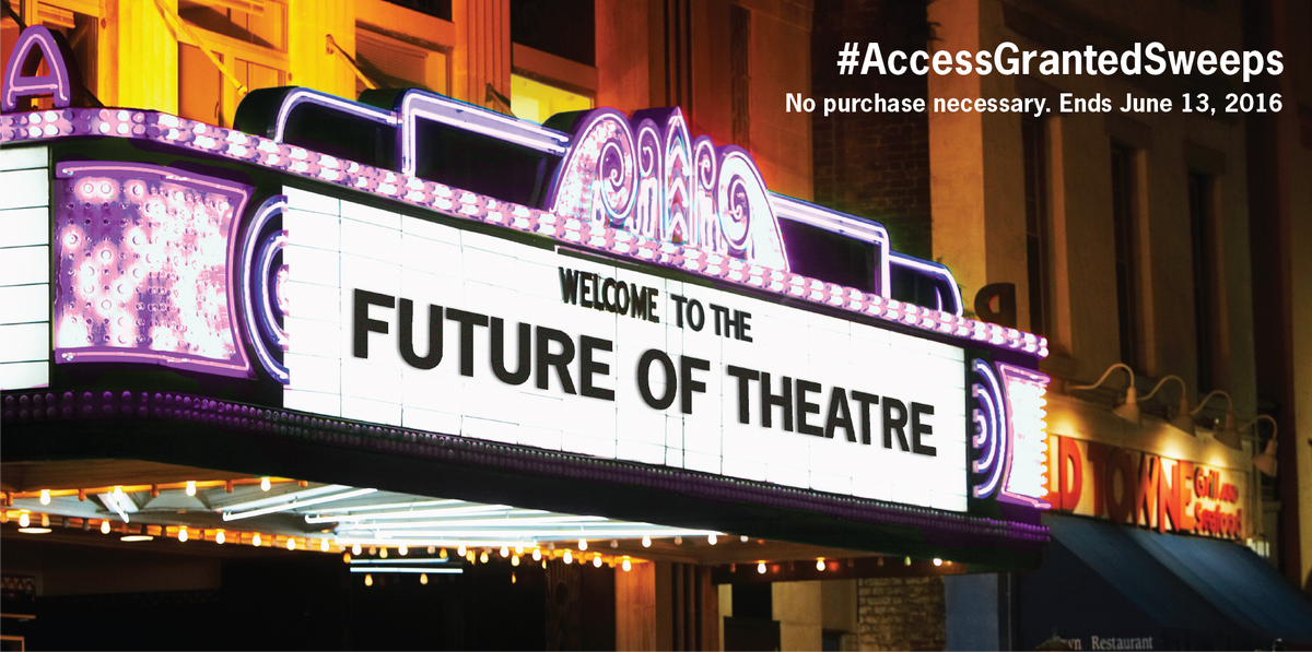 GrantThorntonUS's tweet photo. Tell us your vision for the future of theater to enter our #AccessGrantedSweeps Ofcl Rls: https://t.co/KI7Vyy4Jv4 https://t.co/dq1NPUxA95