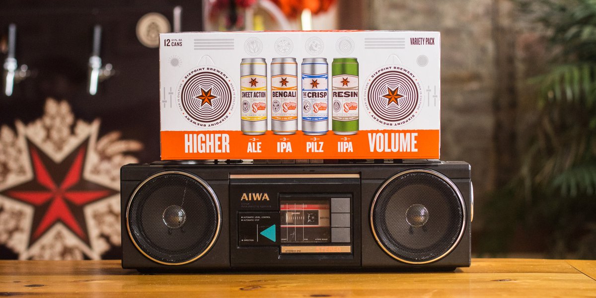 sixpoint's tweet photo. What song do you have on #highervolume? 🔊🎵🍺 https://t.co/heUqwyq2Rs