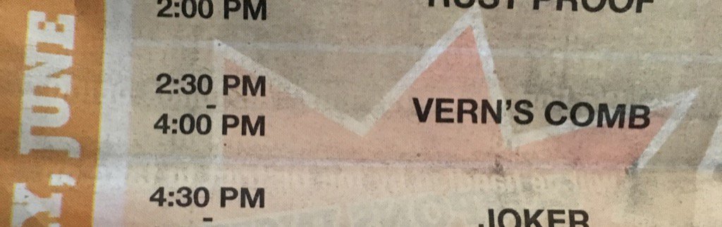 VernsComb tweet picture