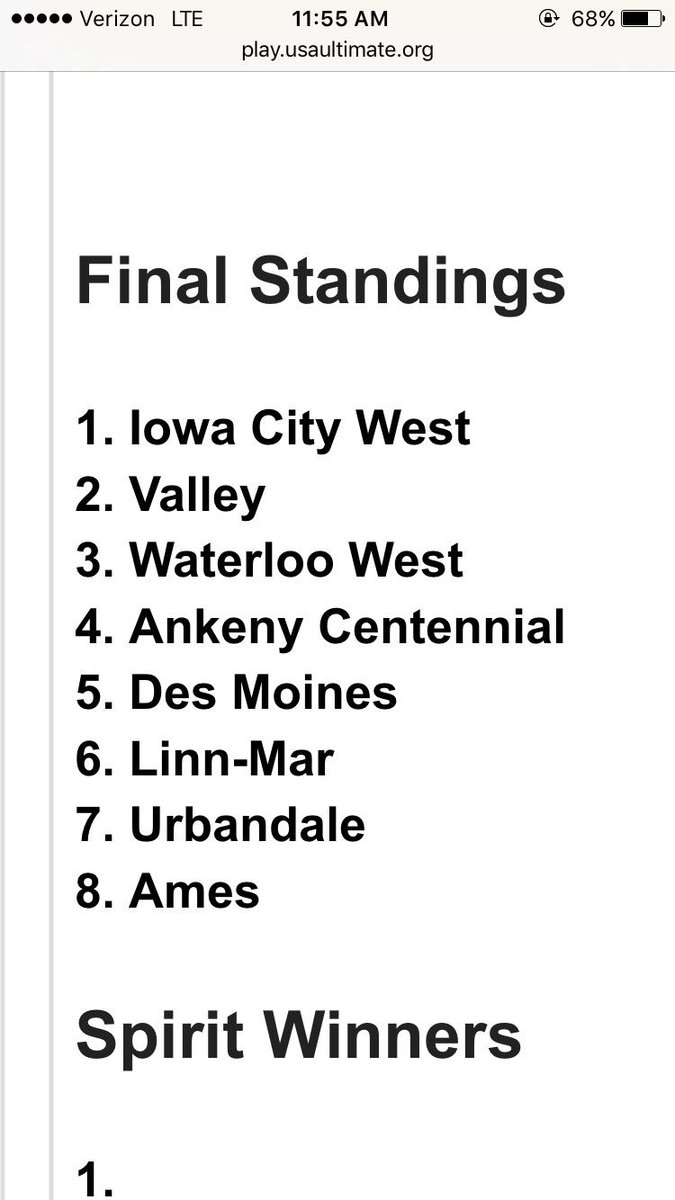 ACHS_ultimate's tweet photo. @LMFrisbeeClub @TigerUltimate it appears that's Valley won when it mattered🐸☕️ https://t.co/bRFA7waAZf