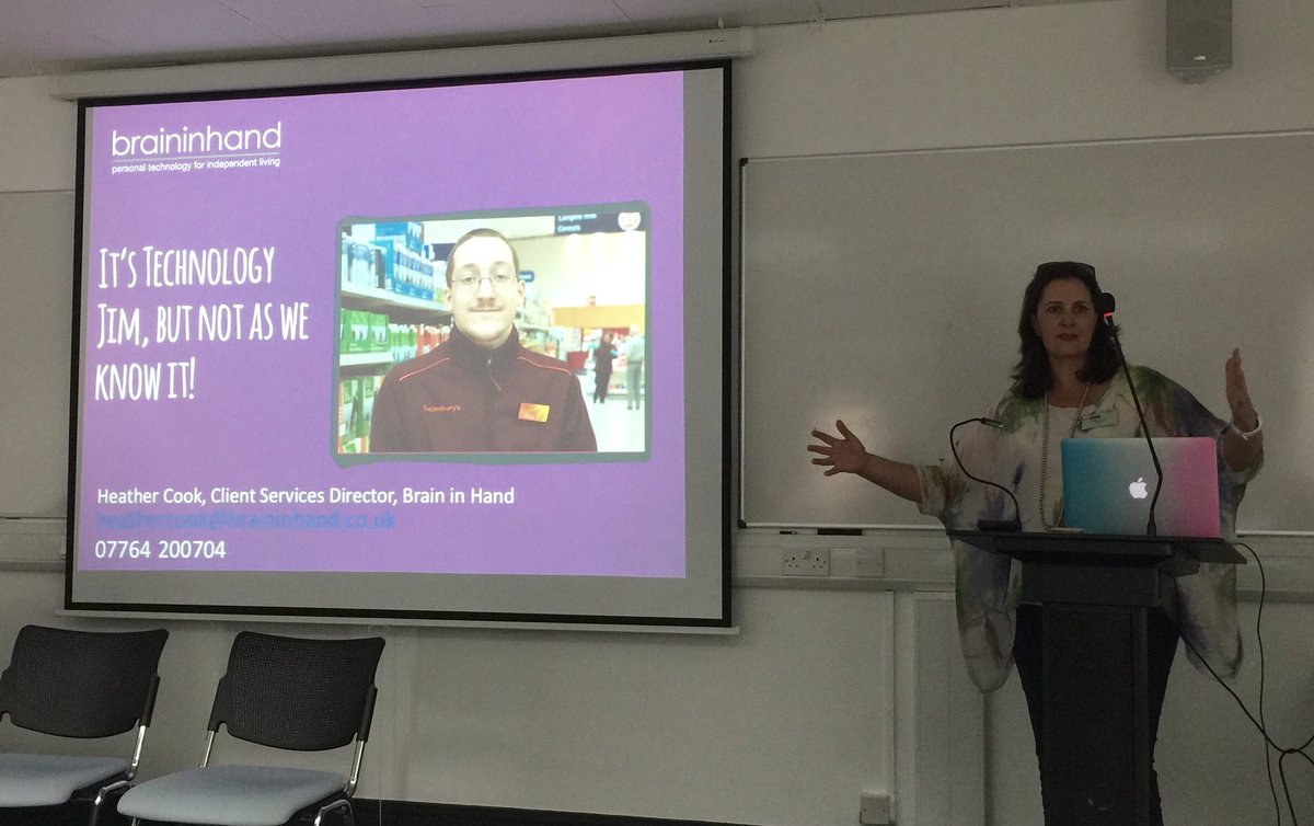 Our Client Director, Heather Cook, shared some great stories <a href="/SalfordUni/">University of Salford</a> Future of Assistive Tech Conference today
