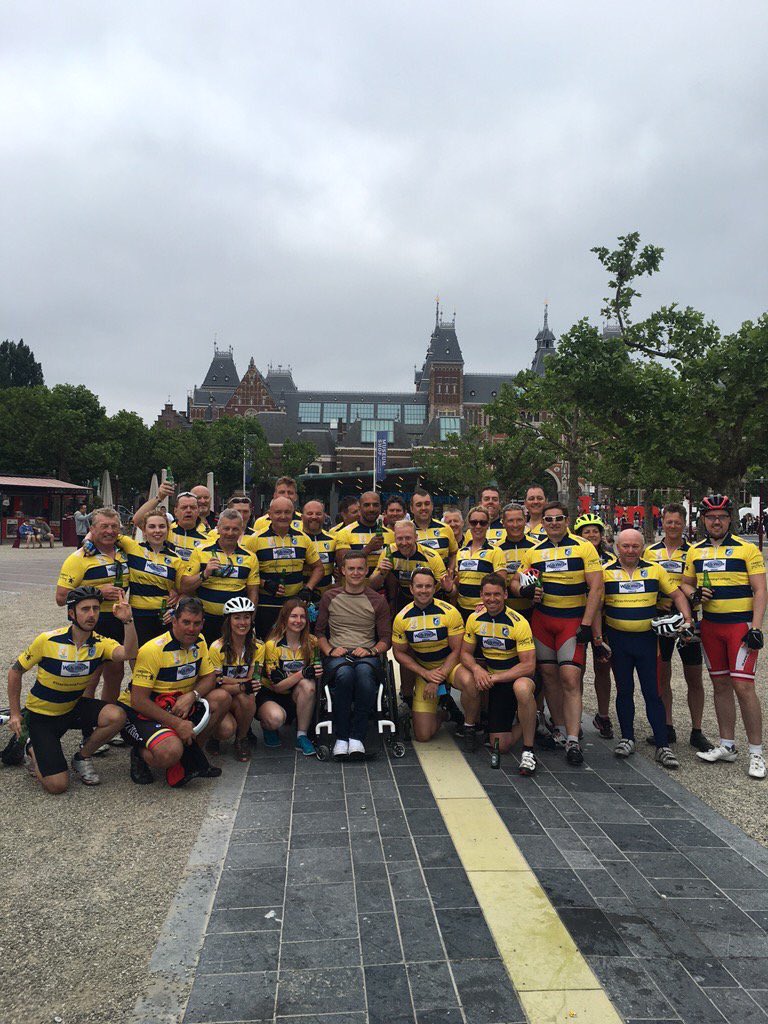 A massive thank you to everyone that done the bike ride. Great to be at the finish line to meet everyone!