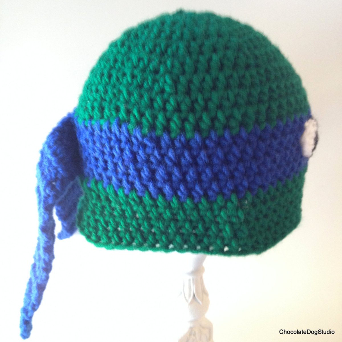 chocodogstudio's tweet photo. TMNT turtle hat, Leonardo https://t.co/m6h6Ygra3N #shopetsy #CharacterHat https://t.co/3M0Bo55u3Z