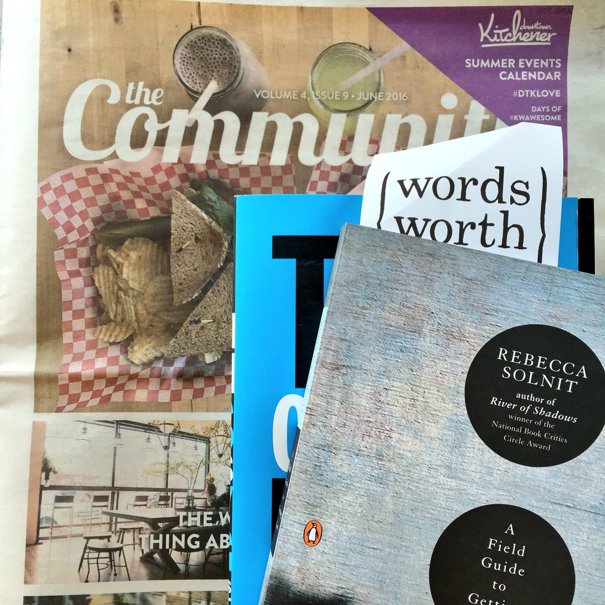 kamhutchi's tweet photo. two more for my TBR pile for #WordsWorthWednesday @BooksWordsWorth and the June issue of @TheCommunityEd https://t.co/Bq9j5NneSF