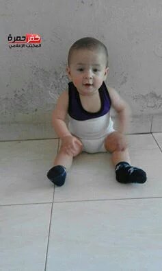 doamuslims's tweet photo. #Syria - 9-month-old Abdul Nasser Dalo killed by #Russia warplanes in Kafr Hamra, #Aleppo https://t.co/PJdOu6RkG1
