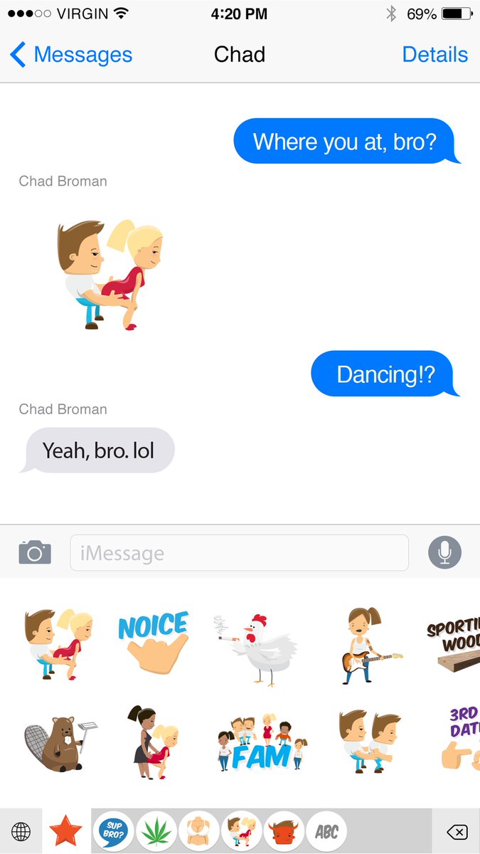 bromojiapp's tweet photo. #Bromoji is FREE for #BFFDay, #bros! Let's #bromance!  #NatioanlBestFriendsday @barstoolsports @totalfratmove https://t.co/rnL2L061pZ