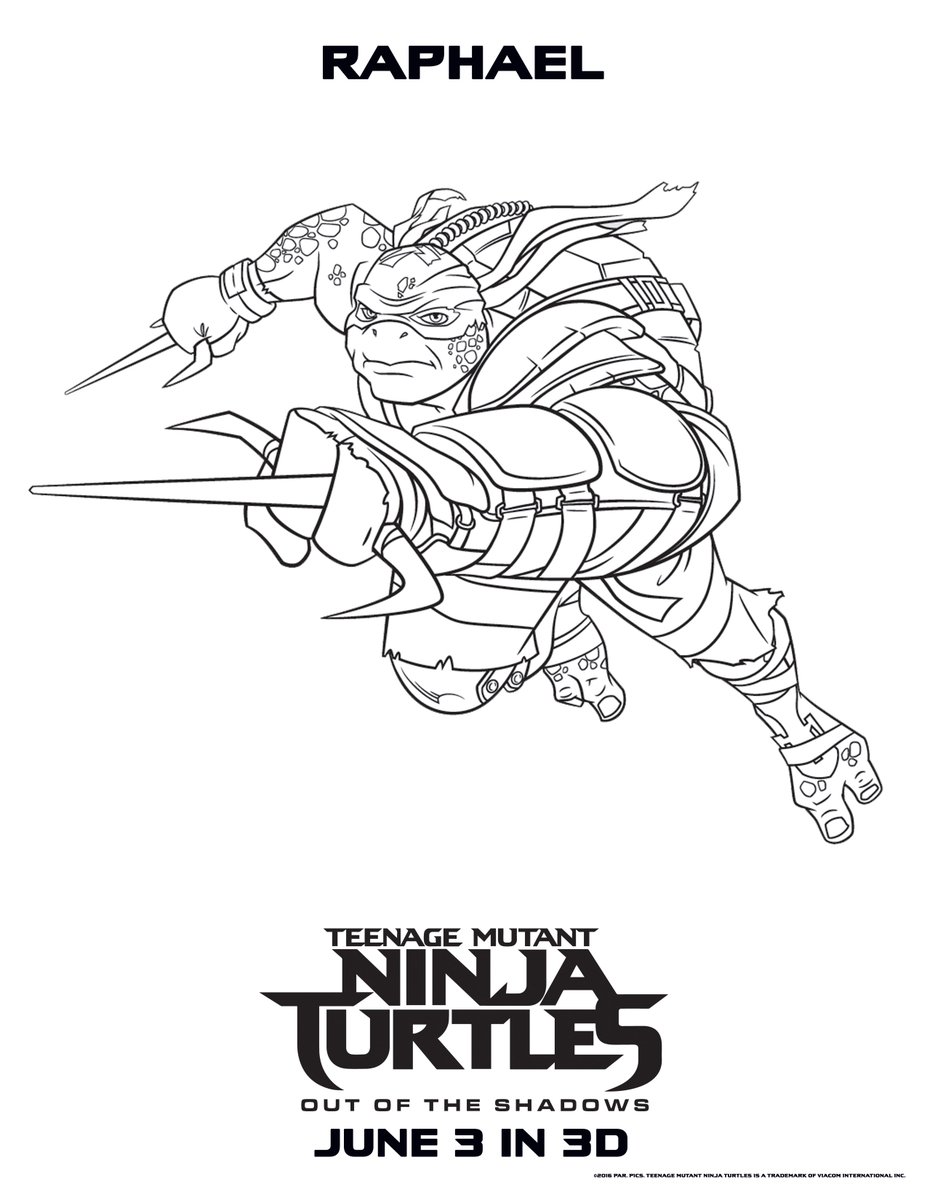 Teenage Mutant Ninja Turtles Out Of The Shadows Coloring Pages