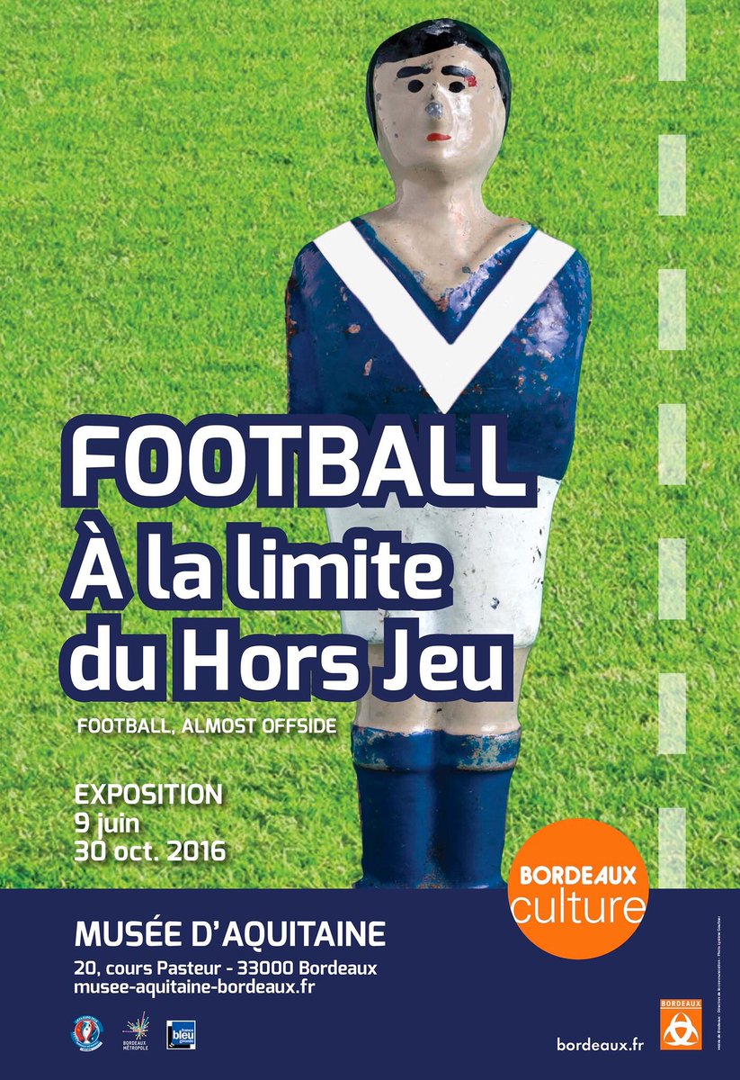 Baptiste_Bruzel's tweet photo. Le #ToDo de mon prochain pèlerinage bordelais ! #ExpoFoot @MuseeAquitaine. cc @HorsJeuFestival https://t.co/KllBXGGKo4