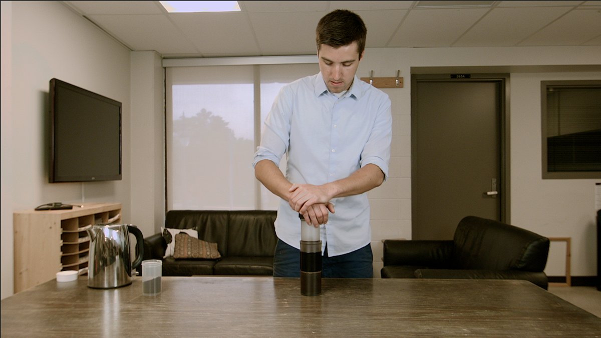 uwogazette's tweet photo. Western student to launch prize-winning @PascalPress to make brewing coffee more convenient https://t.co/33yjVxem7U https://t.co/XlZ8wEafhI