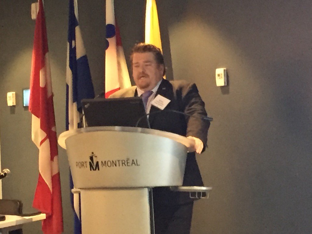 michaelagrier's tweet photo. Mathieu Charbonneau doing his great work for CargoM at KN Symposium. #cargom https://t.co/DYzfV9w9aV