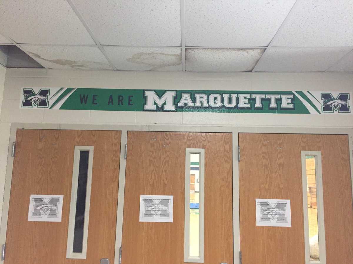 Marquette Mustangs (@marquettestangs) on Twitter photo Great work by <a href="/Logodaddy/">Logo Daddy Graphics</a> sprucing up the entryway coming into the gym from the <a href="/Marquette_Hoops/">Marquette Boys Hoops</a> locker! Great work by <a href="/Logodaddy/">Logo Daddy Graphics</a> sprucing up the entryway coming into the gym from the <a href="/Marquette_Hoops/">Marquette Boys Hoops</a> locker!