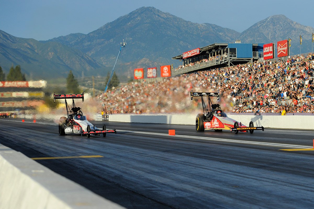 What is the typical schedule for the NHRA Mello Yellow Series?