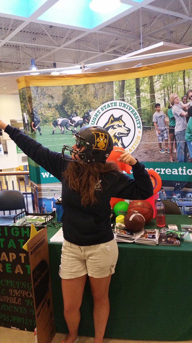 Stop by our table today at #WSUOrentation <a href="/WrightStRec/">WSUCampus Recreation</a> #pammie
