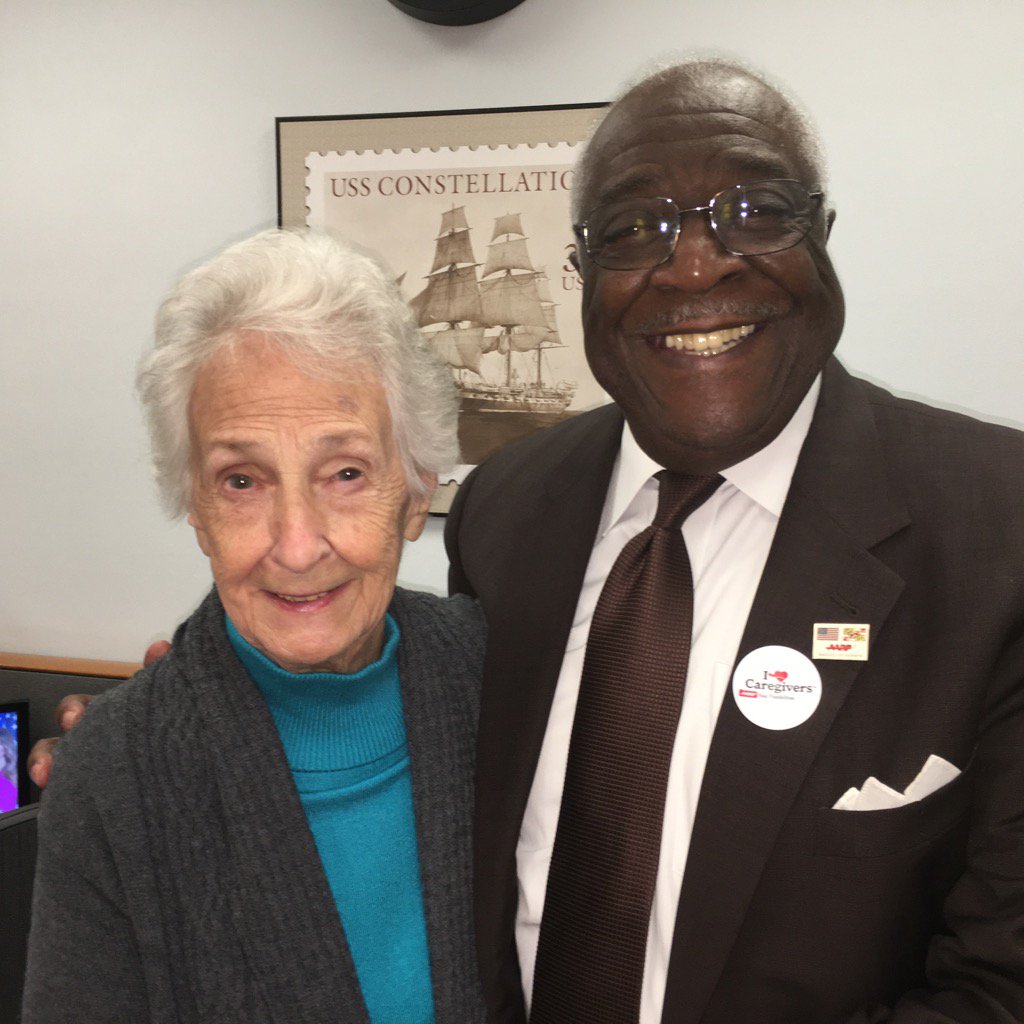 Martin's O'Malley's Mom greeted <a href="/AARPMD/">AARP Maryland</a> in SenatorMikulski's Office