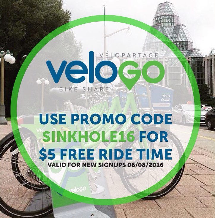 Bus routes altered around Rideau. Use promo code SINKHOLE16 for $5 free ride time. Ride safe during evening commute…