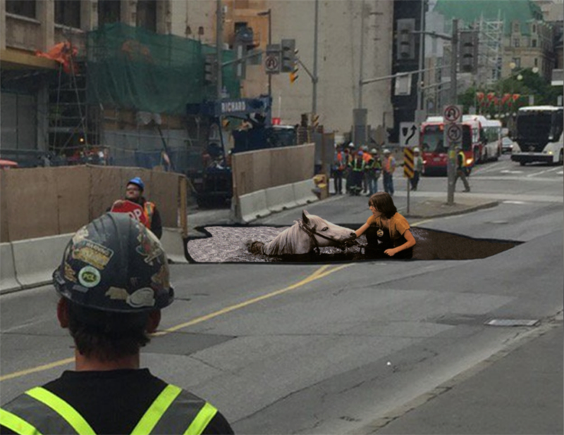jaidenc's tweet photo. Fight against the sadness, #Ottawa! @OttawaSinkhole #ottawasinkhole #sinkhole https://t.co/9DCz4sB7Tb