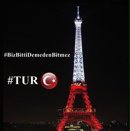 ekranyorumcu's tweet photo. Fransa'nın sembolü Eyfel kulesine bayrağımızın 🇹🇷 asılması için lütfen
Fav + RT ♻️

#BizBittiDemedenBitmez #TUR https://t.co/yaAGFbNYGZ
