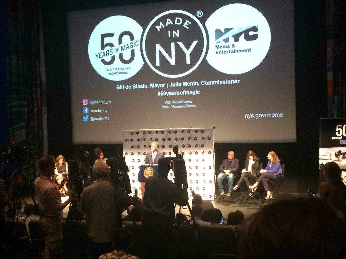 UWFFDigital's tweet image. Celebrating #50YearsOfMagic with Mayor di Blasio and the amazing New York legends that are now MOME ambassadors.