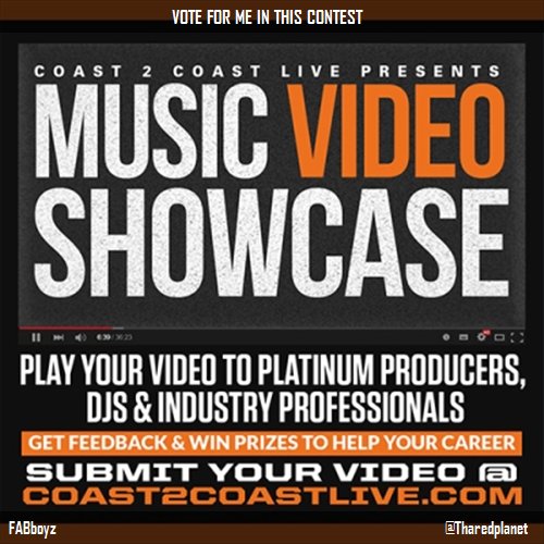 Vote for me to perform at #Music Video Showcase 6/13/16! c2c.fm/s8XDd #Coast2Coast