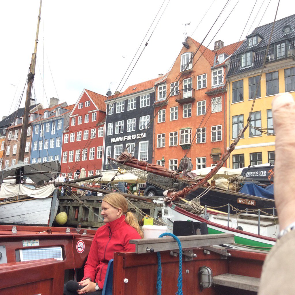 Copenhagen, canal boat view