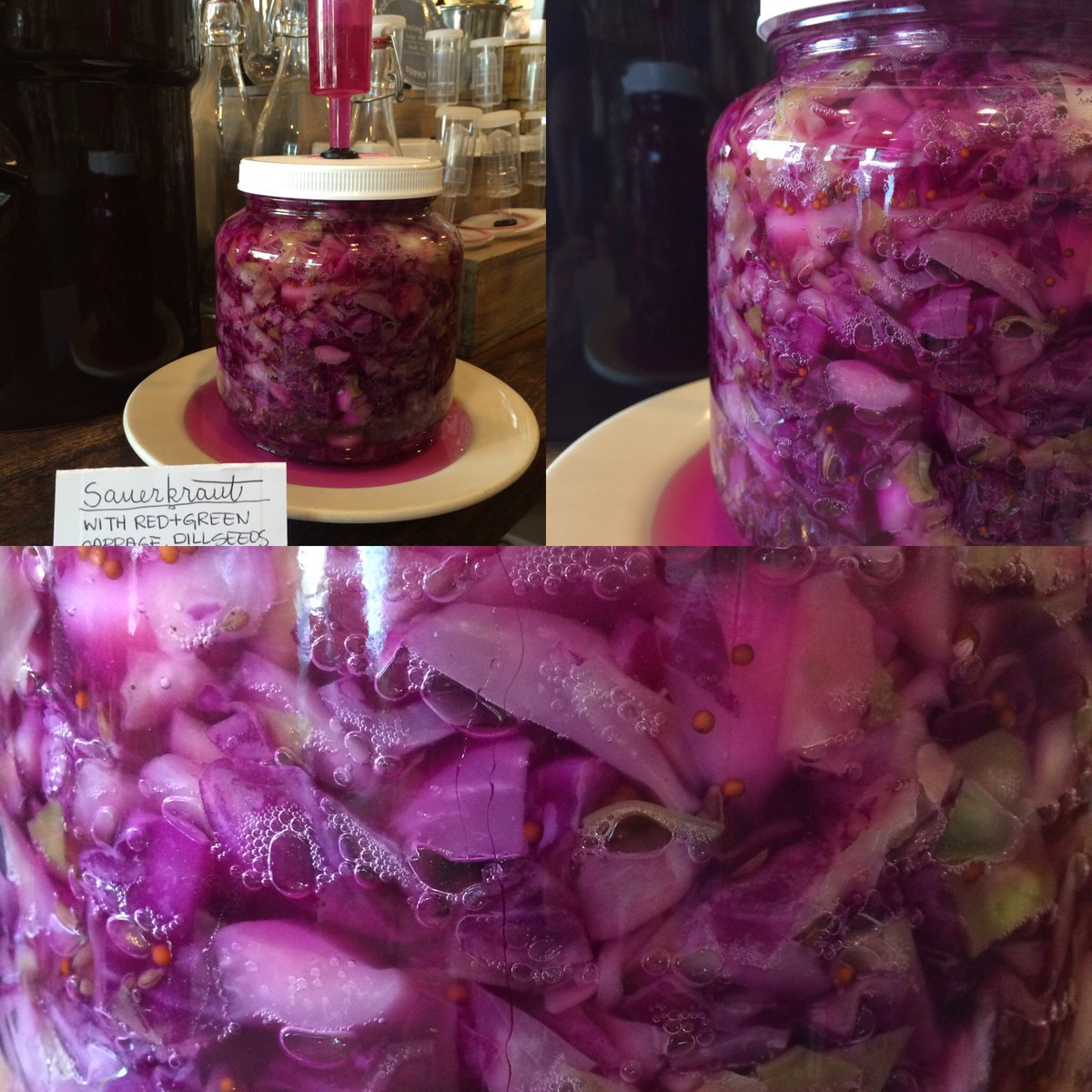 Bubble-y in the best way... #portlandhomesteadsupply #sellwood #fermentation #kraut #purple #yum