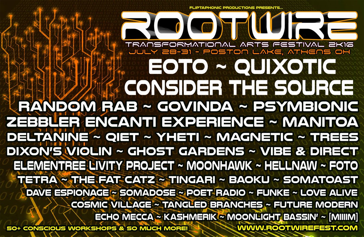 LibbyBallengee's tweet image. The final line up for @RootwireFest is out! Check out amazing bands July 28-31 in Athens, OH! #Rootwire #athensohio
