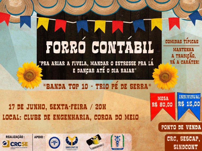 CRC_SE's tweet photo. Profissional da contabilidade, venha forrozear com a gente!
#forrocontabil #crcse https://t.co/ZZ1meQzniF