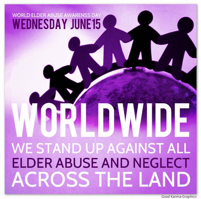 DebbieDahmer's tweet photo. #WEAADweekly
**World Elder Abuse Awareness Day** - June 15th, 2016- Wednesday
#StopElderAbuse https://t.co/3kabPBILrp
