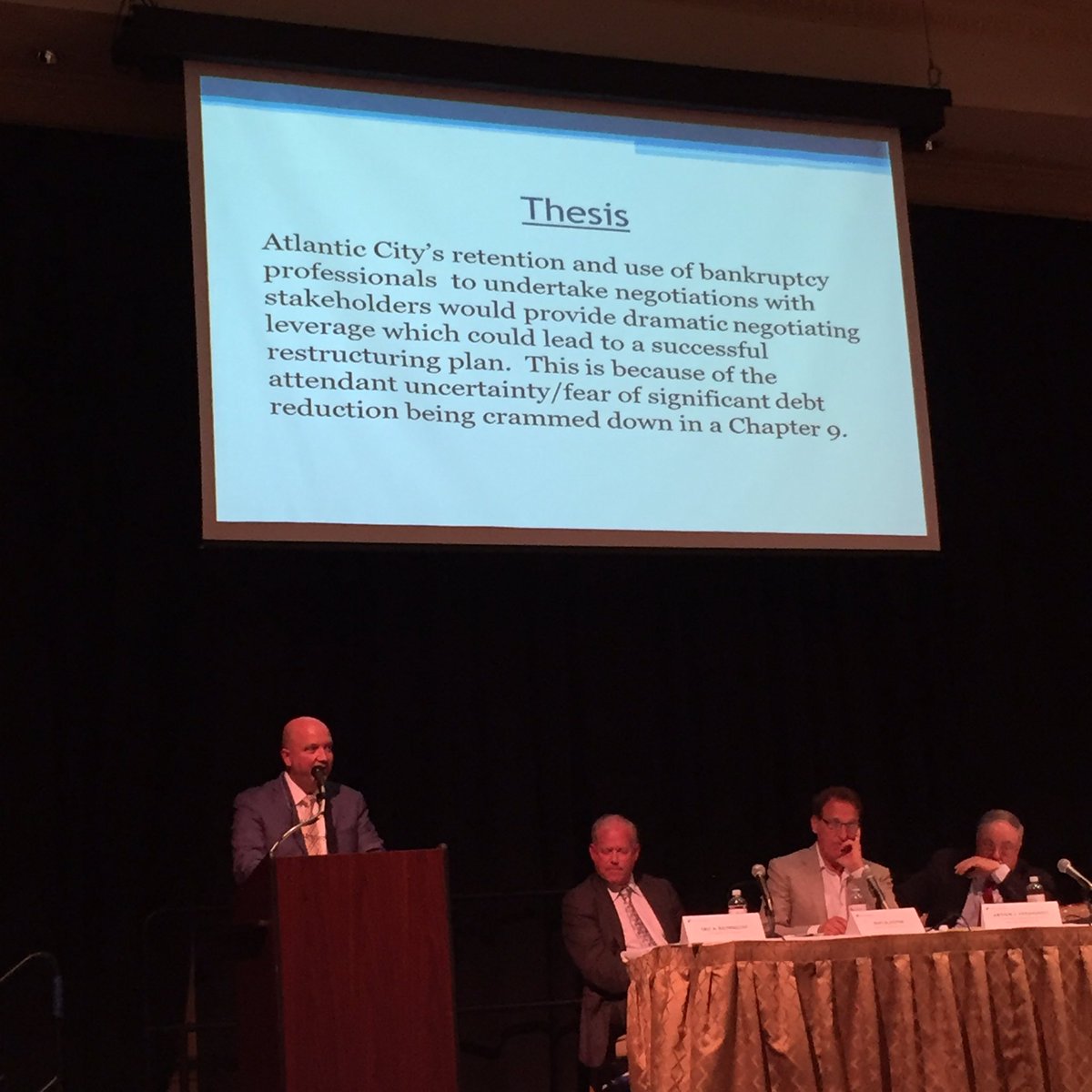 TMAGlobal's tweet photo. Panelists debate The Future of Atlantic City #tmamar https://t.co/8TDqmnvWCL