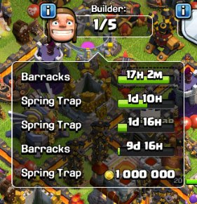 HouseofClashers's tweet photo. The builder tab now shows the cheapest upgrade available. #hiddenchanges #cocupdate https://t.co/Tc0VUnJNRW