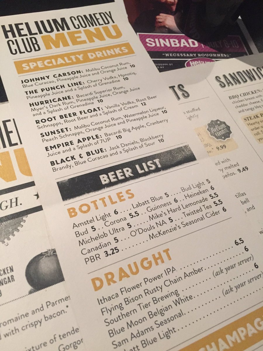 kozioln's tweet photo. Love that @ithacabeer is on the menu @HeliumComedyBUF #FlowerPowerIPA https://t.co/zpIIV5nugl