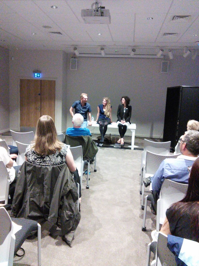 BigBookend's tweet photo. After an intense performance of #ConscientiousPlay, Q&amp;A with writèr , director and actor underway @UoLTreasures https://t.co/Ng24WenZv6