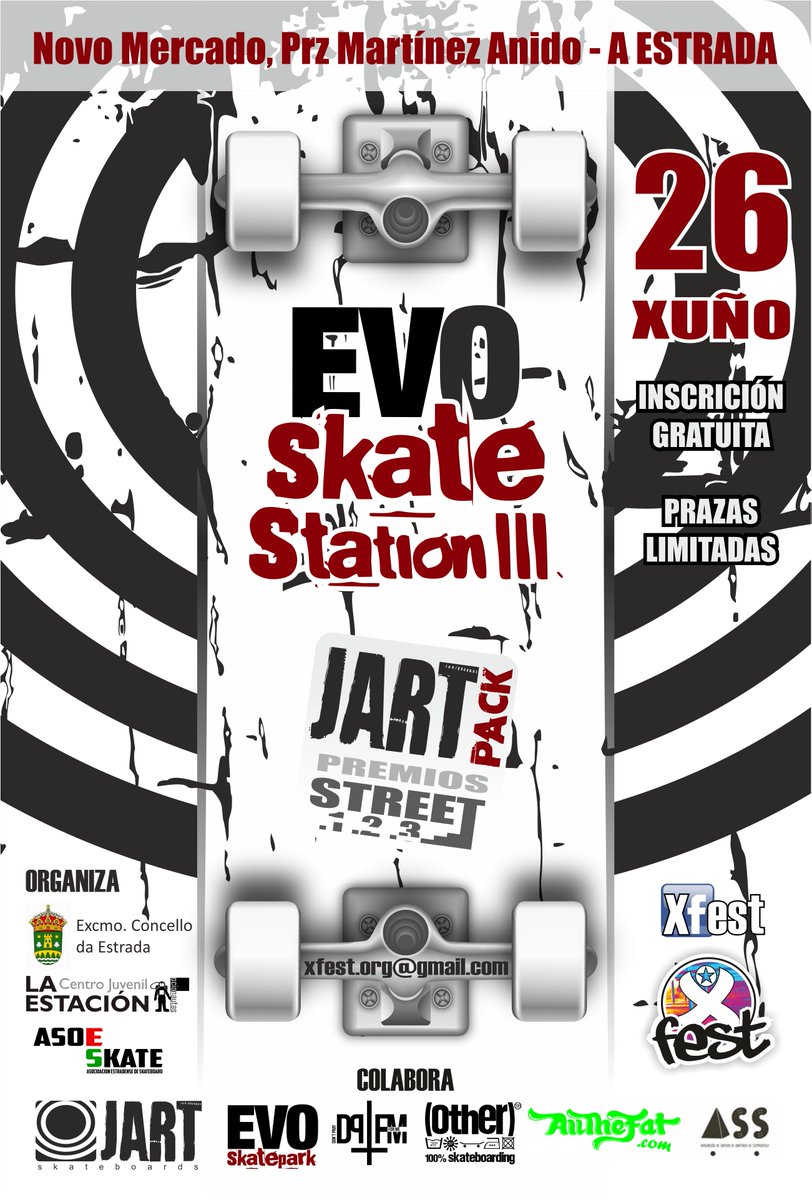 alonsopoder's tweet photo. skatestation3
la gran competi de skate con premios jart y rampas evo https://t.co/EwYiYroJIM