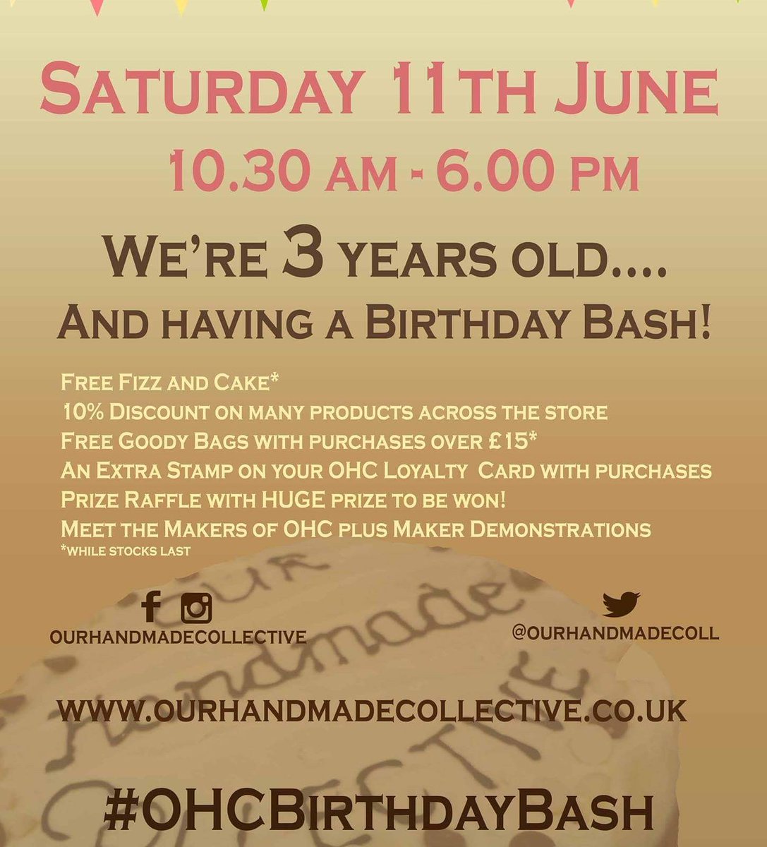 shopoflathers's tweet photo. Get 10% off all our stock and other @ourhandmadecoll makers for their #OHCbirthdaybash! #handmadehour @HMNation https://t.co/Yo2KBjGlPS